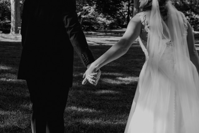 Tender portrait from Liv and David's mountain wedding
